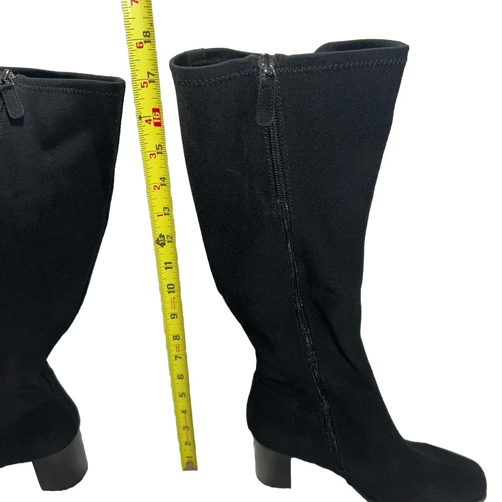 Size 7 Wide Aerosoles Women's Stretchy Micah Knee High‎ Zipper Boots